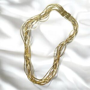Goldtone‎ VINTAGE Multi-strand Necklace